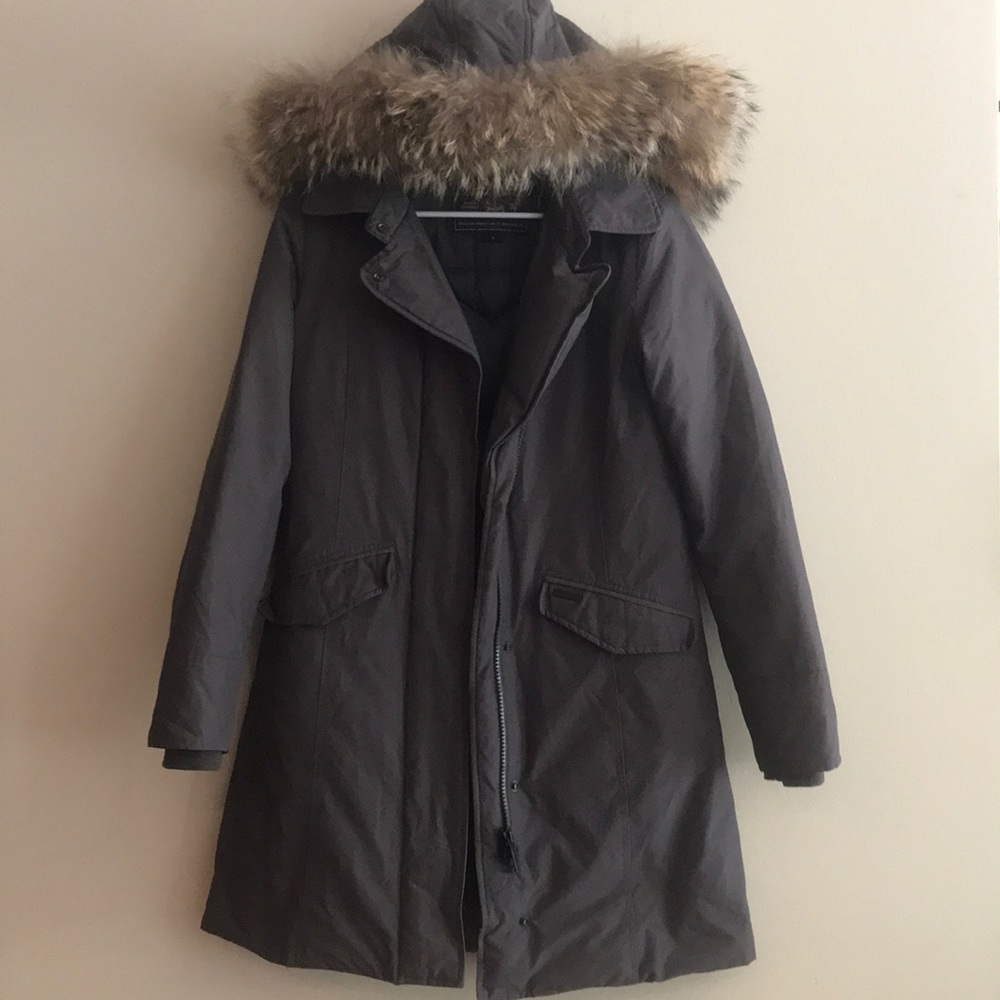 Warmest Gray Woolrich Arctic Parka